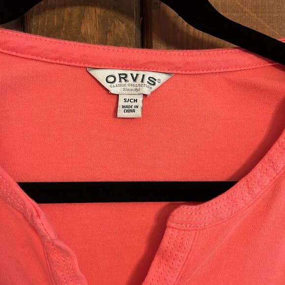 Ladies size small Orvis salmon long sleeve shirt. - Picture 2 of 5